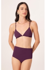 Biquíni Meia Taça Comfort Clássicos Beringela