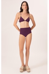 Biquíni Meia Taça Comfort Clássicos Beringela