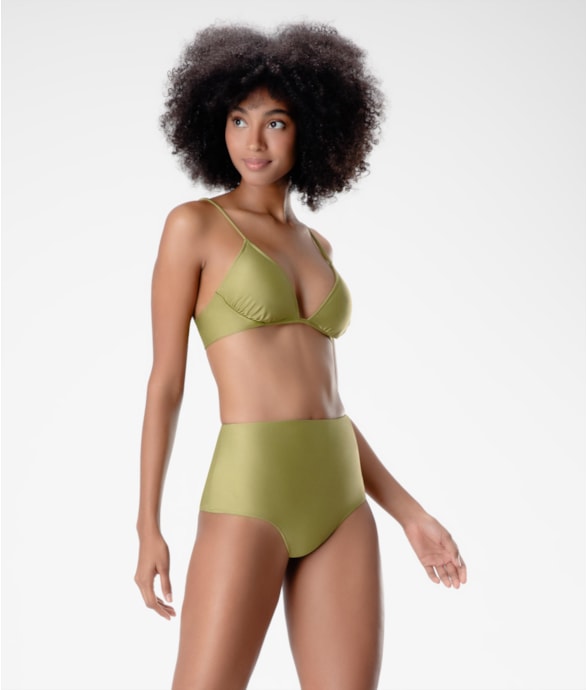 Biquíni Meia Taça Comfort Clássicos Pistache