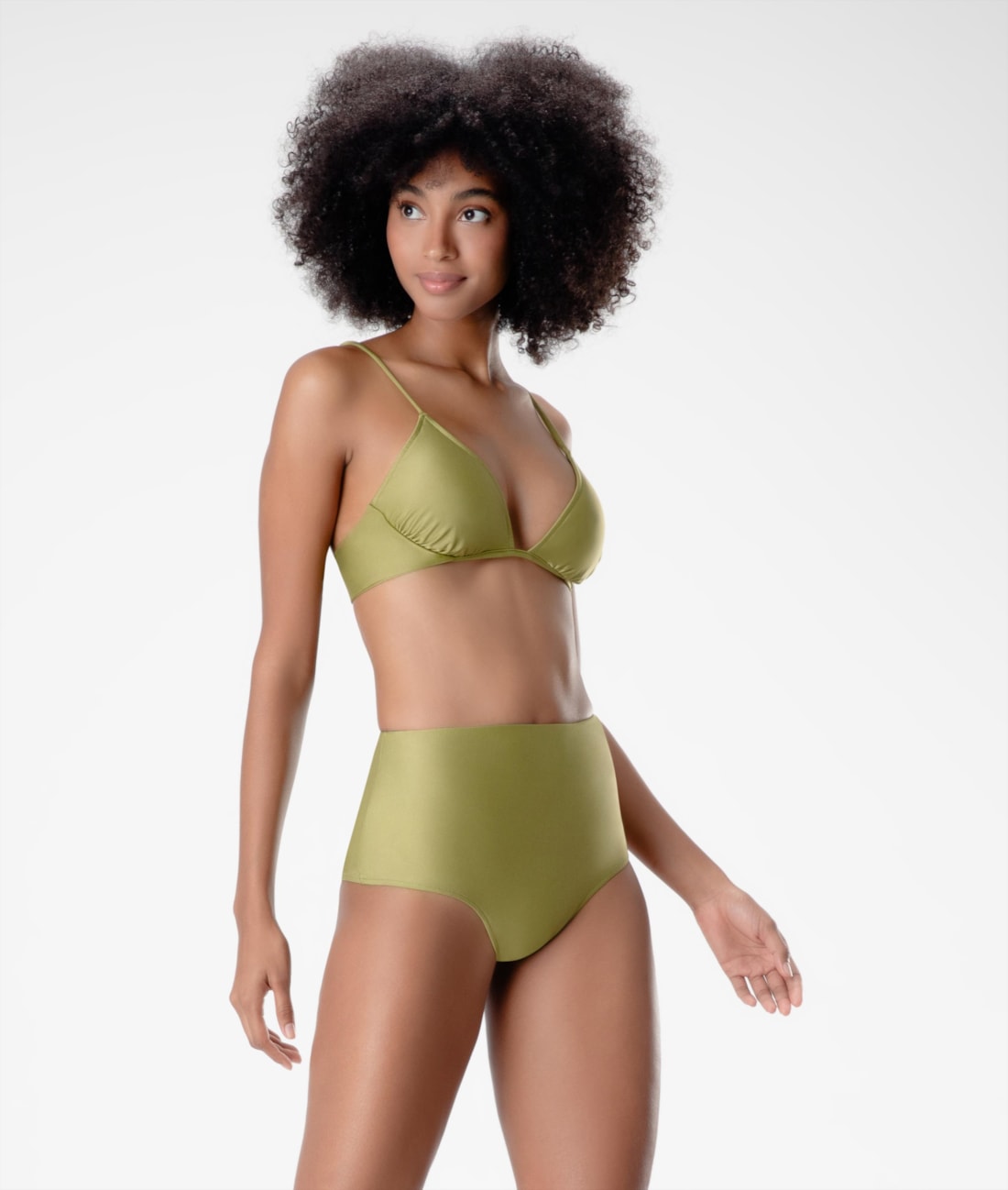 Biquíni Meia Taça Comfort Clássicos Pistache