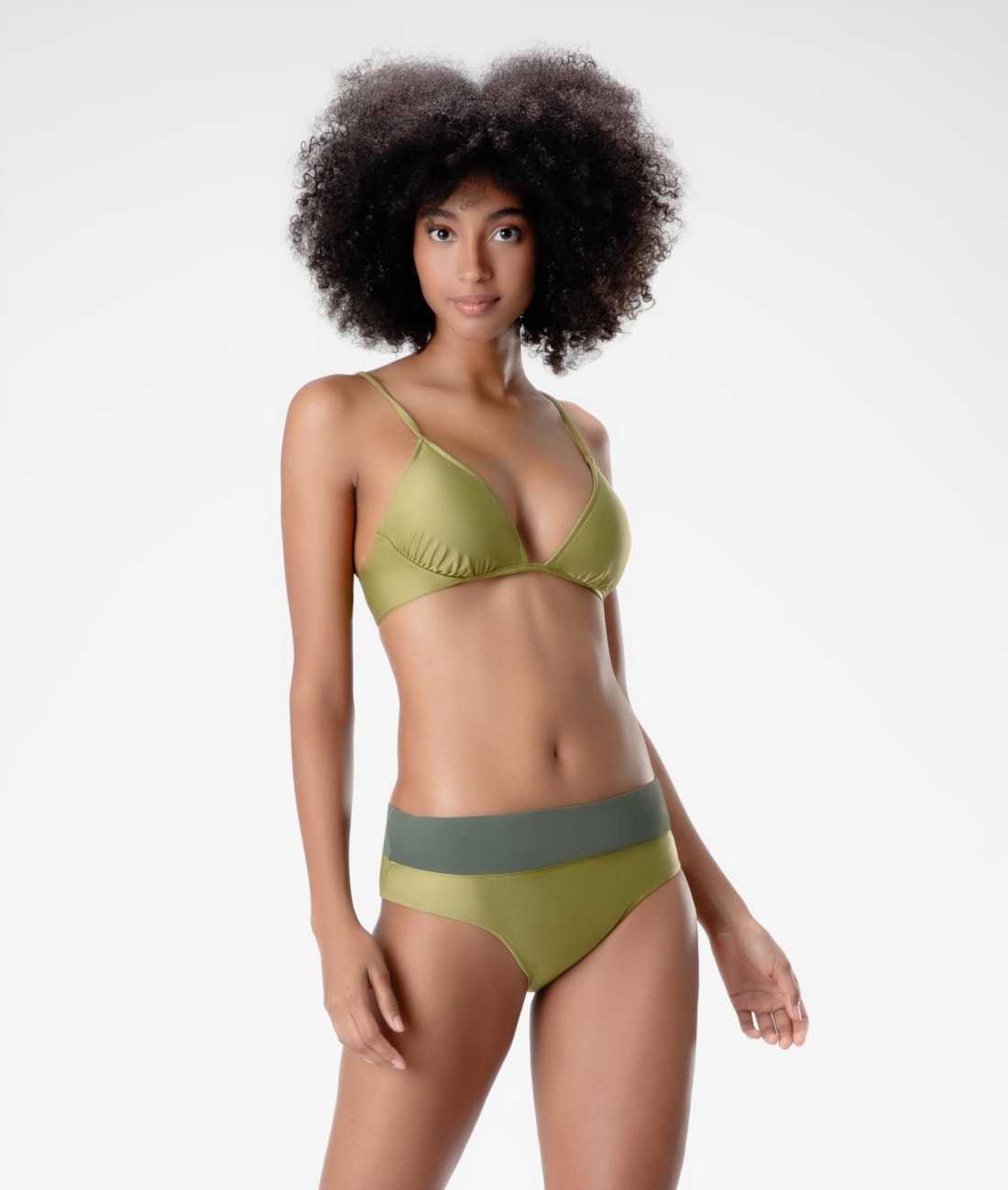 Biquíni Meia Taça Comfort Clássicos Pistache