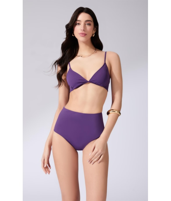 Biquíni Meia Taça Comfort Coast Roxo
