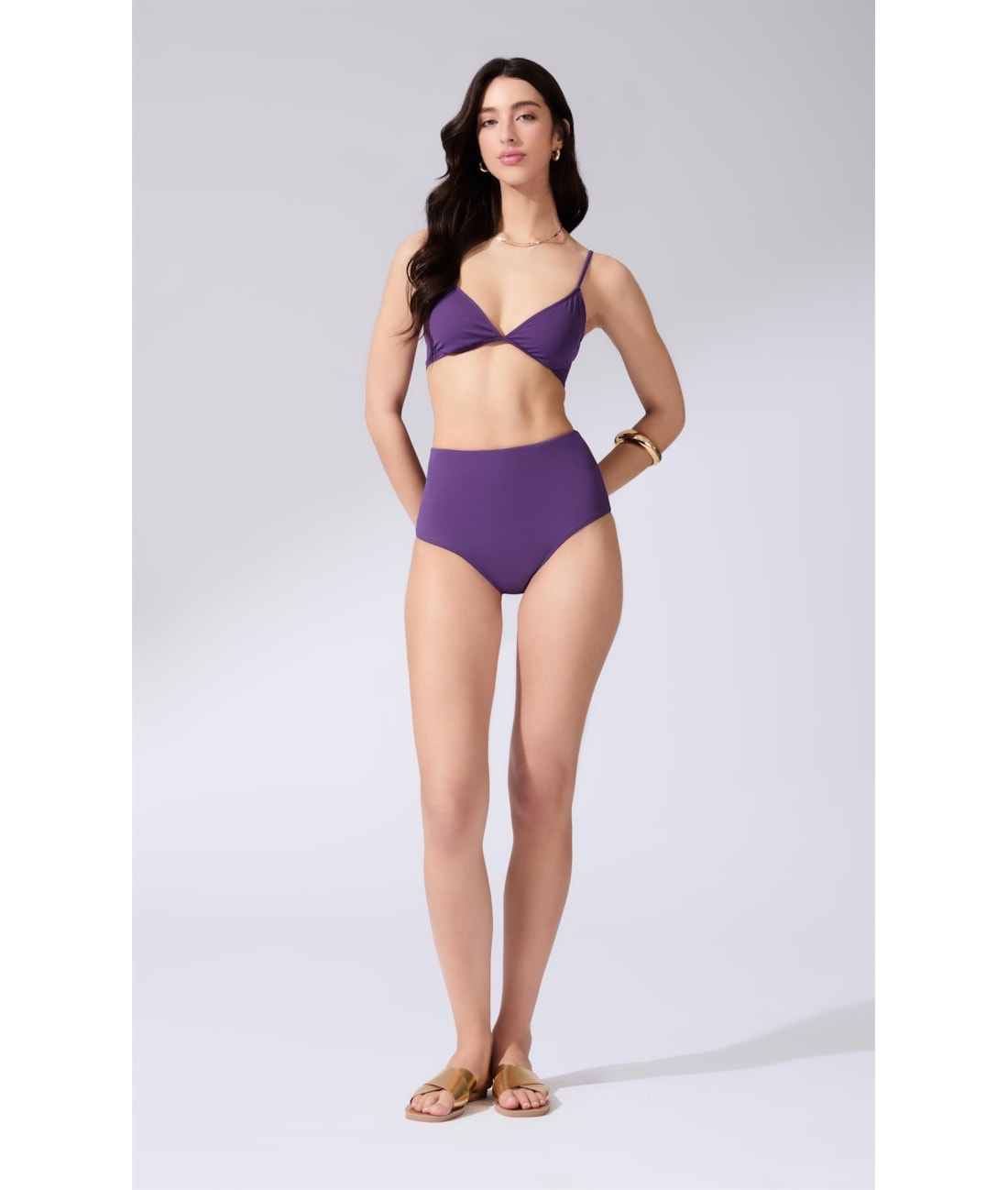 Biquíni Meia Taça Comfort Coast Roxo