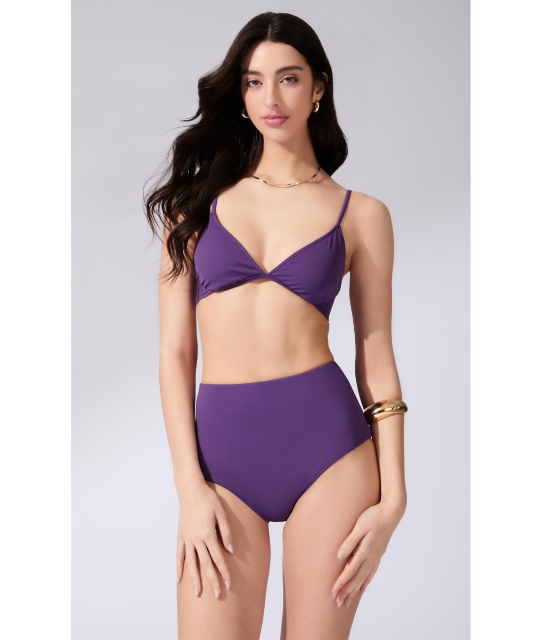 Biquíni Meia Taça Comfort Coast Roxo