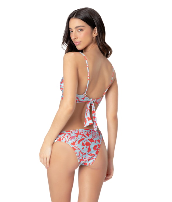 Biquíni Meia Taça Comfort Corcovado Azul Claro