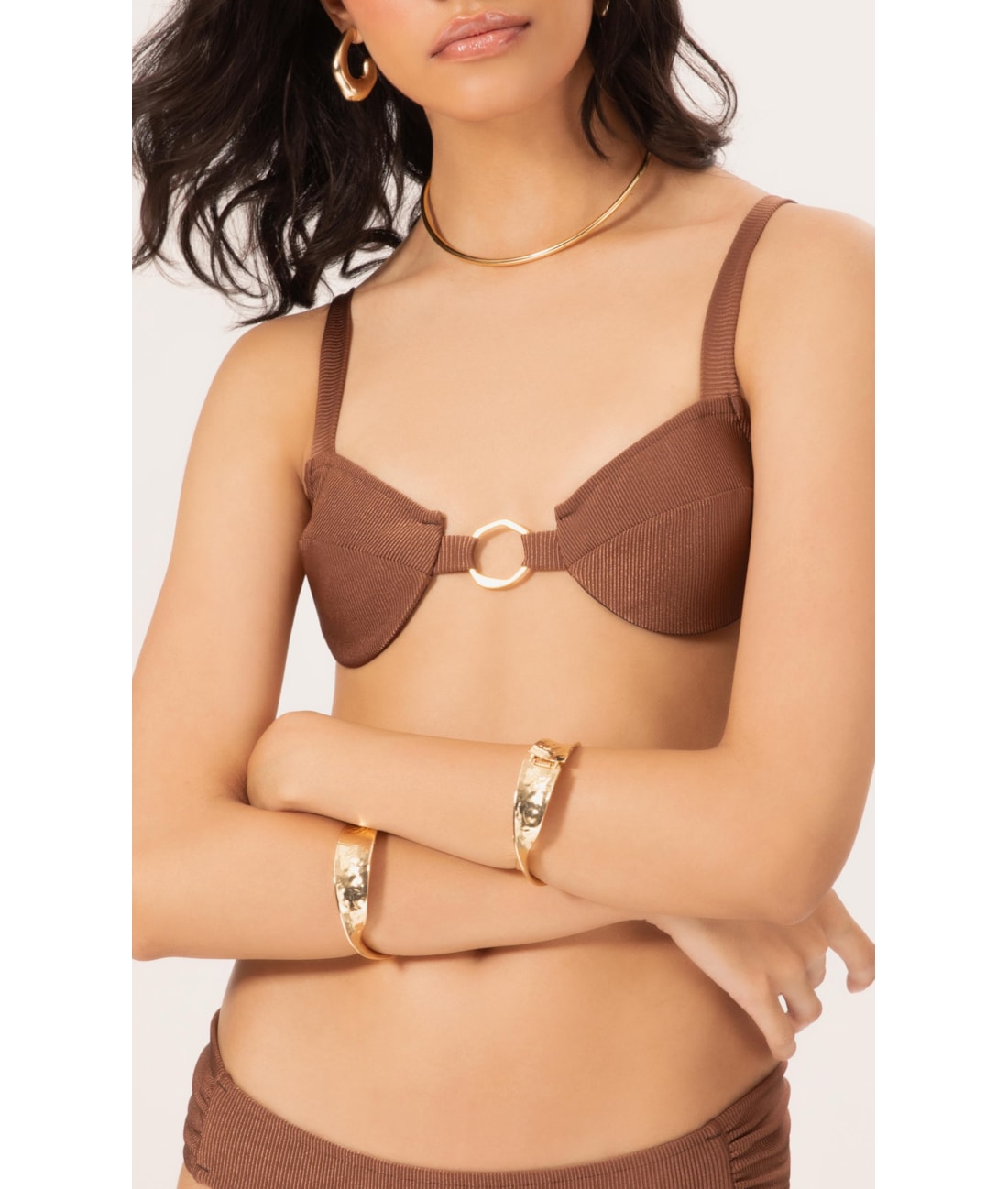 Biquíni Meia Taça Comfort Magic Marrom