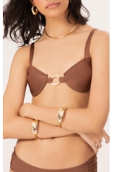 Biquíni Meia Taça Comfort Magic Marrom