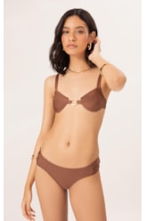 Biquíni Meia Taça Comfort Magic Marrom