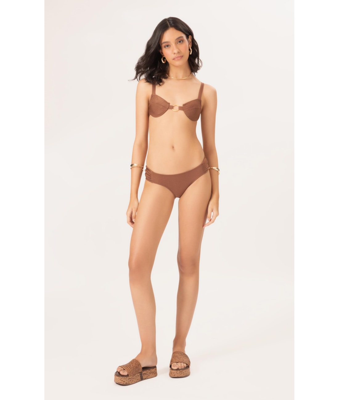 Biquíni Meia Taça Comfort Magic Marrom