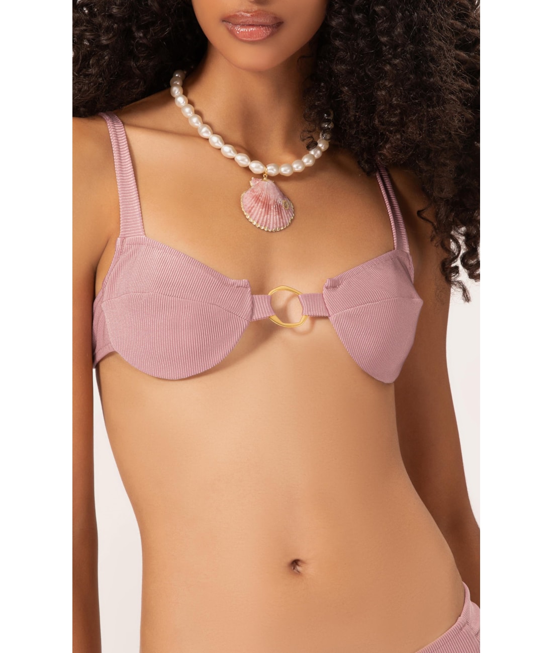 Biquíni Meia Taça Comfort Magic Rosa Dusty