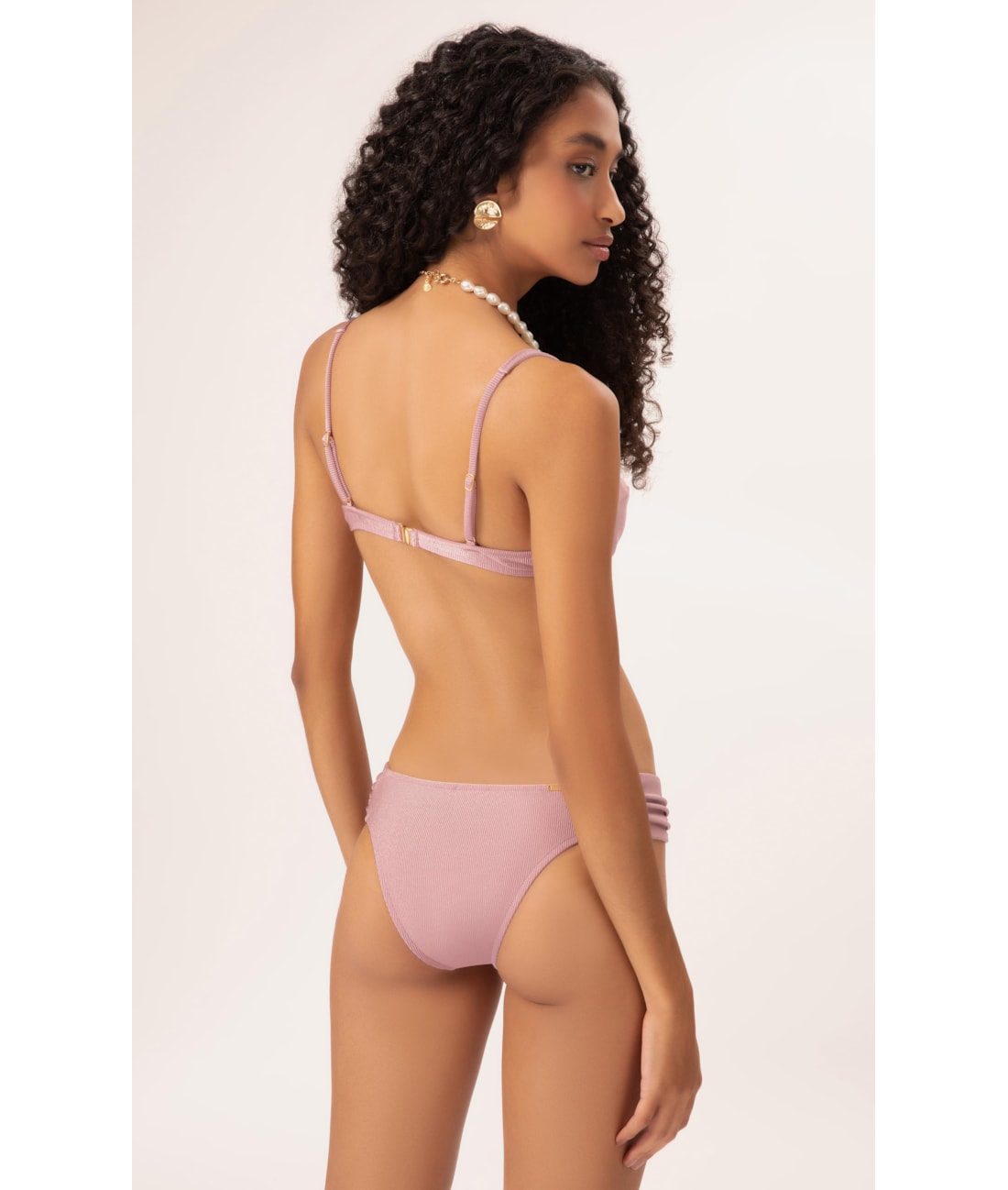 Biquíni Meia Taça Comfort Magic Rosa Dusty