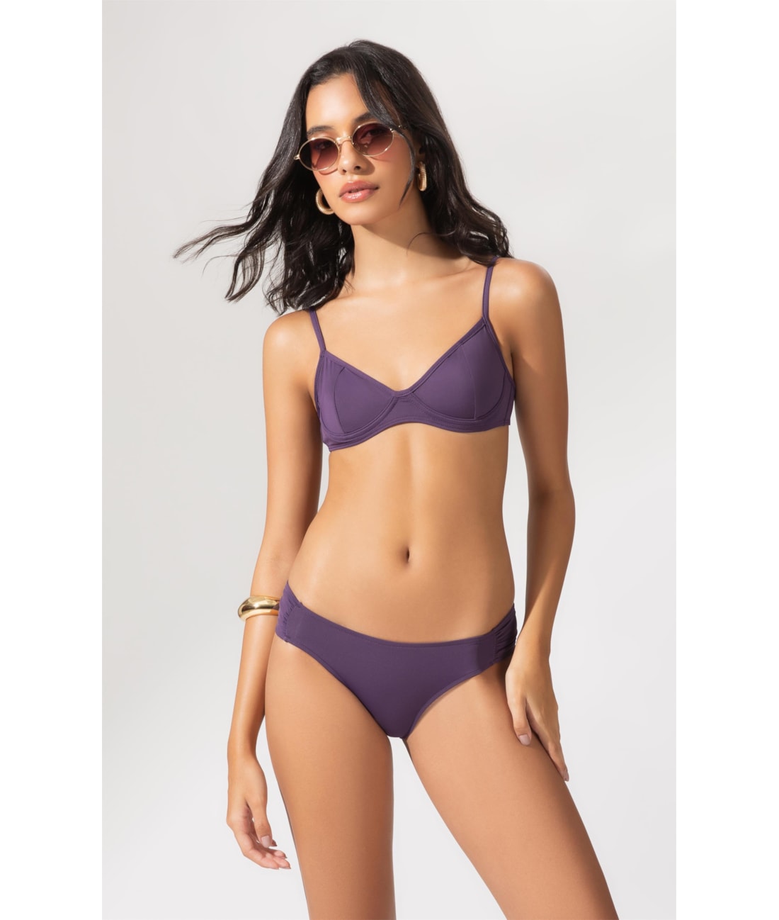 BIQUÍNI MEIA TAÇA MADONNA COMFORT CLÁSSICOS ROXO
