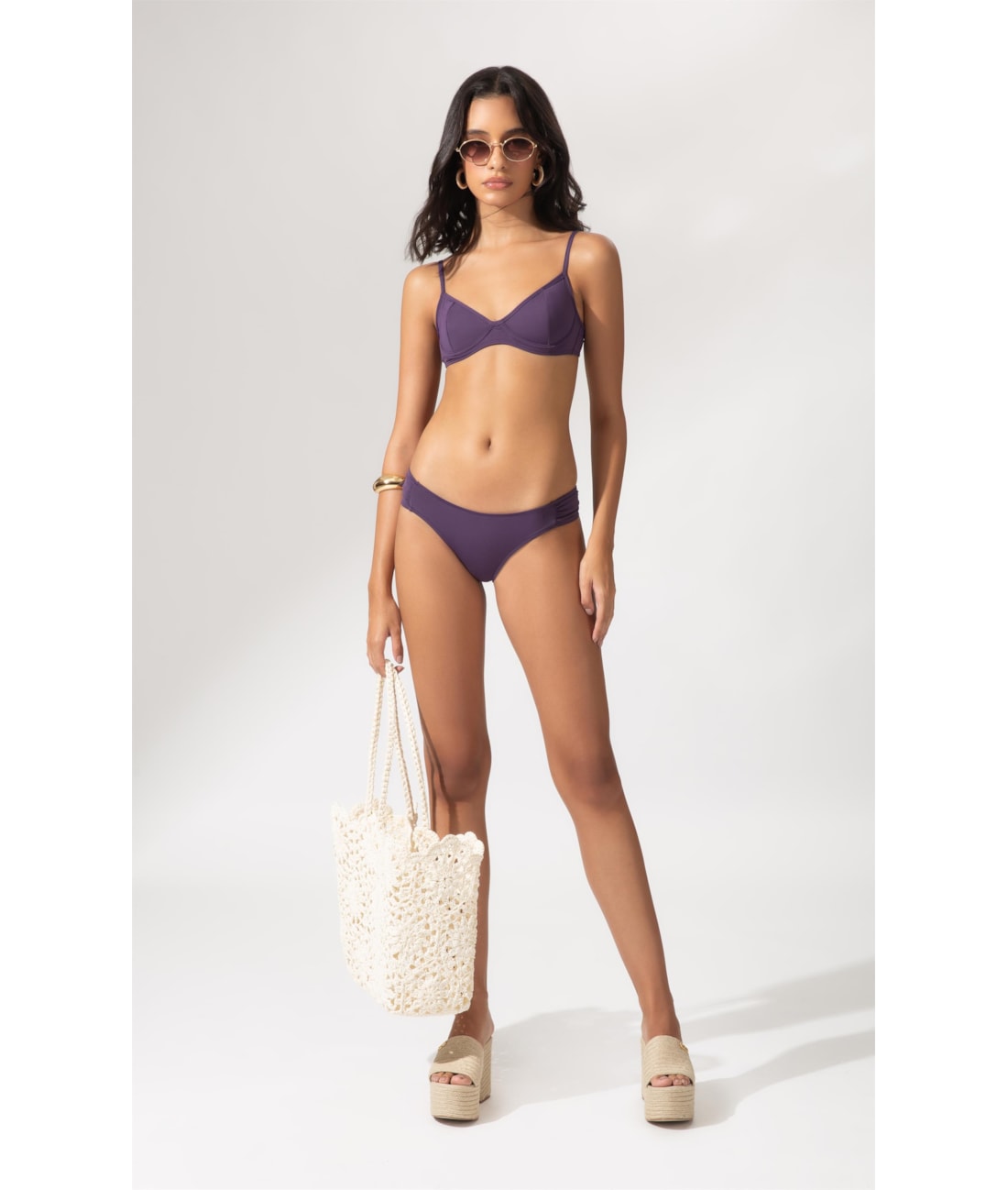 BIQUÍNI MEIA TAÇA MADONNA COMFORT CLÁSSICOS ROXO