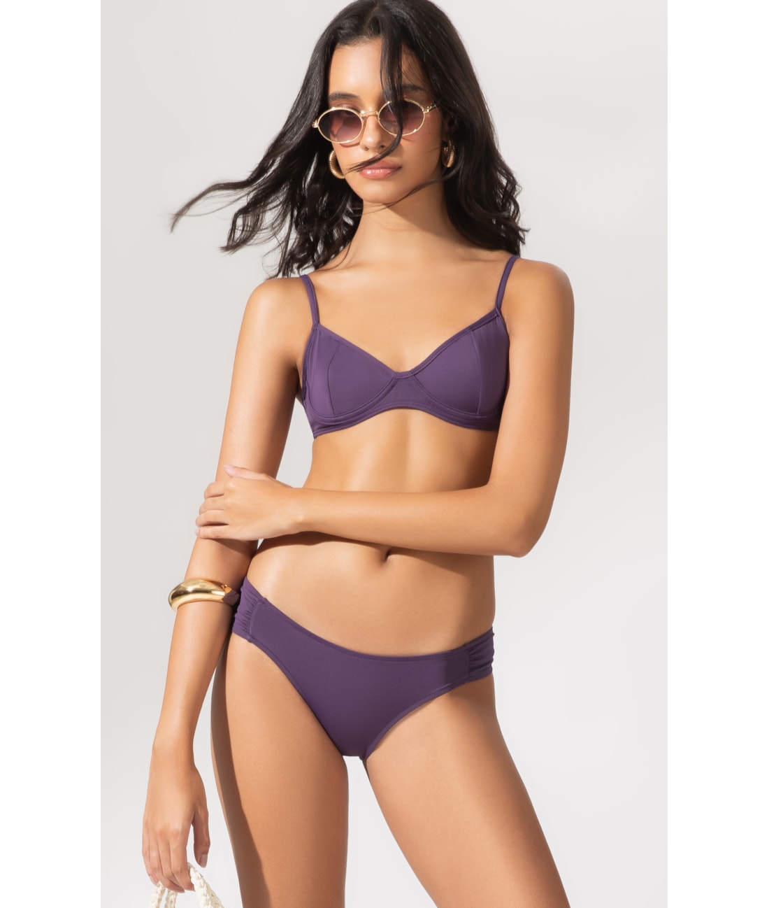 BIQUÍNI MEIA TAÇA MADONNA COMFORT CLÁSSICOS ROXO