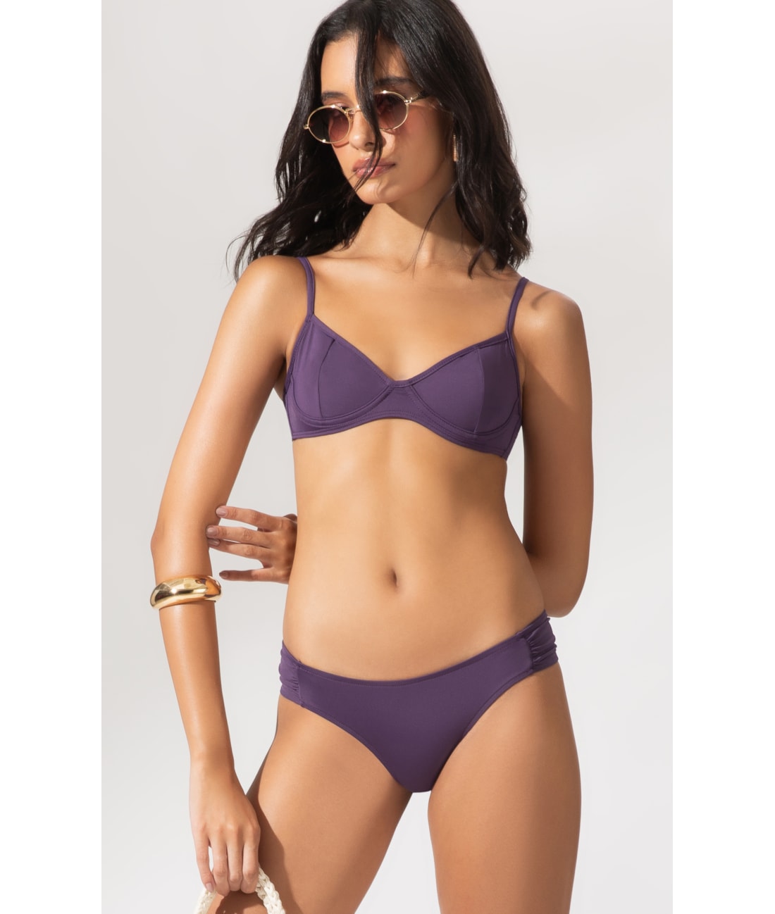 BIQUÍNI MEIA TAÇA MADONNA COMFORT CLÁSSICOS ROXO
