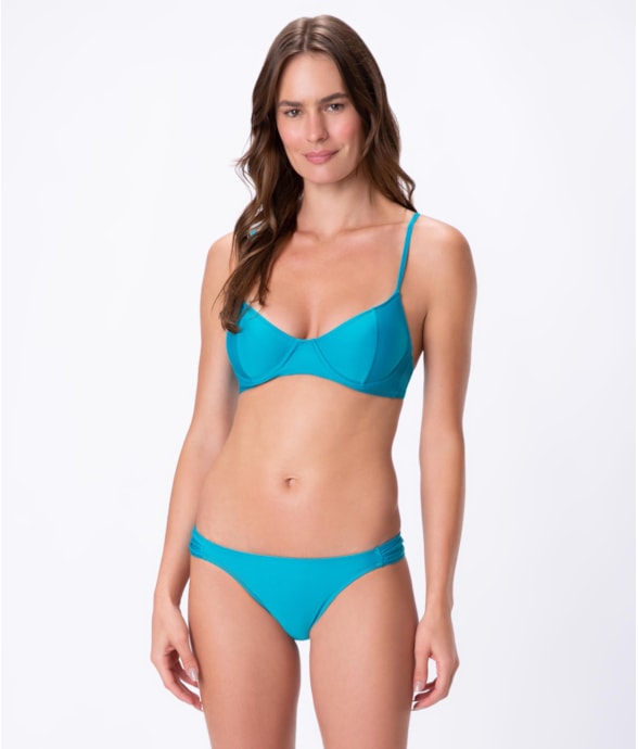 Biquíni Meia Taça Madonna Comfort Clássicos Verde Água