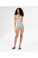 Biquíni Meia Taça Madonna Comfort Surf Azul