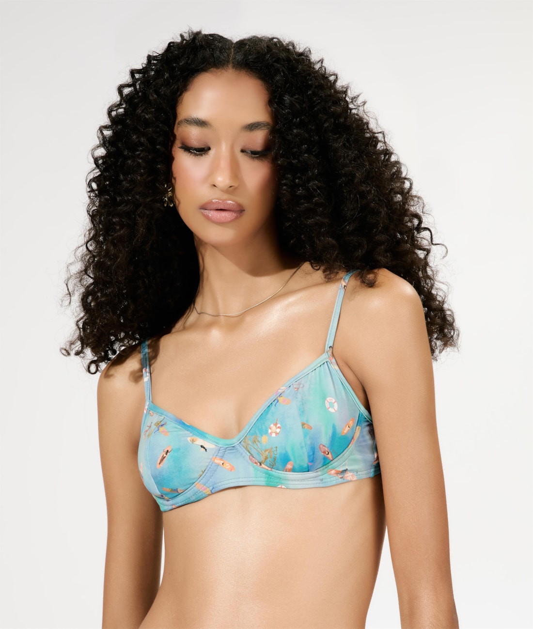Biquíni Meia Taça Madonna Comfort Surf Azul