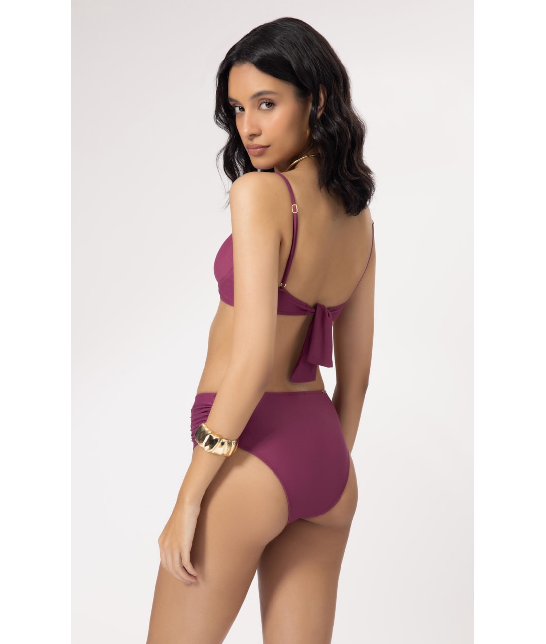 Biquíni Meia Taça Pala Clássicos Mauve