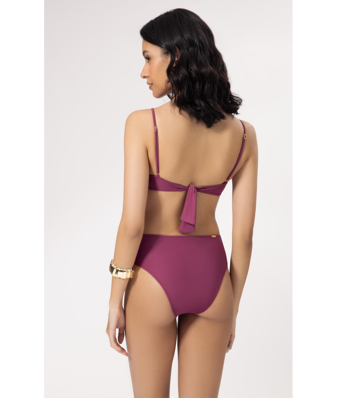 Biquíni Meia Taça Pala Clássicos Mauve
