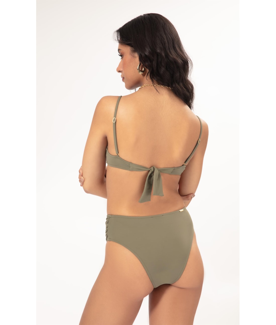 Biquíni Meia Taça Pala Clássicos Verde Oliva