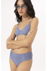 Biquíni Meia Taça Pala Comfort Clássicos Azul Seco