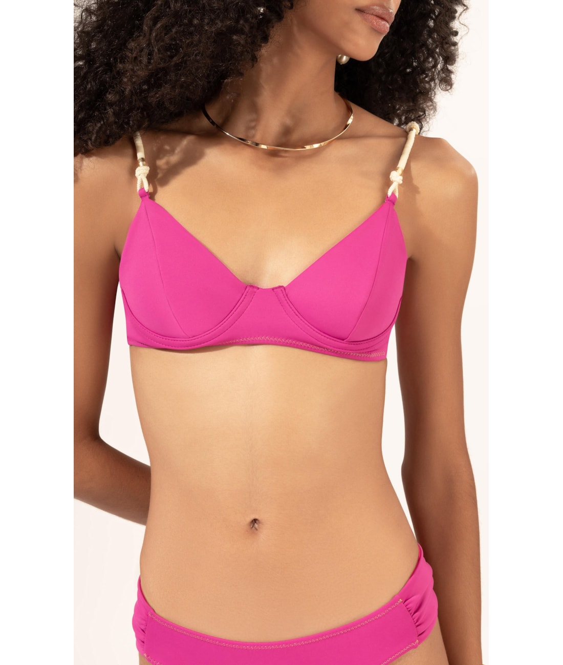 Biquíni Meia Taça Pala Comfort Gaia Pink