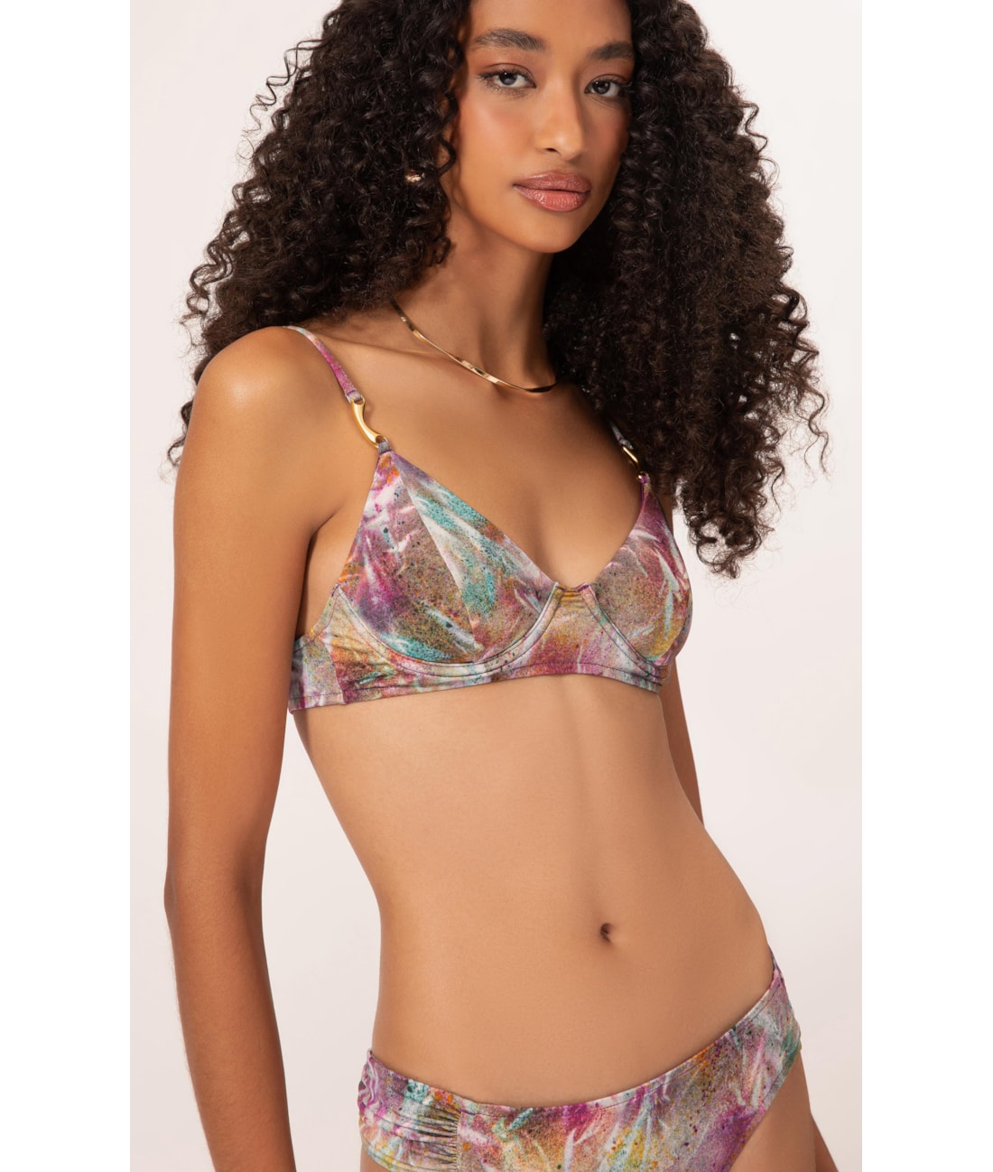 Biquíni Meia Taça Pala Comfort Haze Roxo