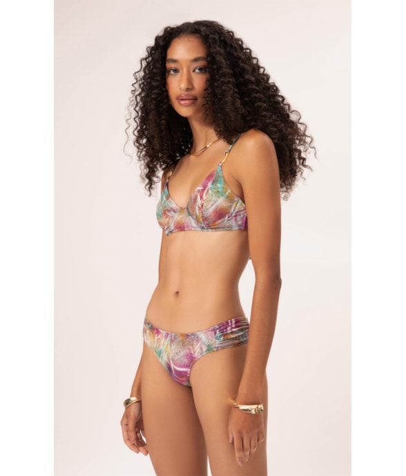Biquíni Meia Taça Pala Comfort Haze Roxo