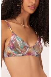Biquíni Meia Taça Pala Comfort Haze Roxo
