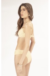 BIQUÍNI MEIA TAÇA RECORT COMFORT CREPE SHINE AMARELO MANTEIGA