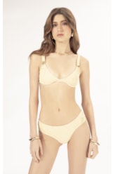 BIQUÍNI MEIA TAÇA RECORT COMFORT CREPE SHINE AMARELO MANTEIGA