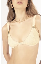 BIQUÍNI MEIA TAÇA RECORT COMFORT CREPE SHINE AMARELO MANTEIGA