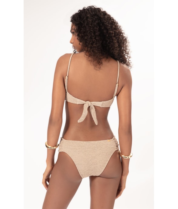BIQUÍNI MEIA TAÇA RECORT COMFORT CREPE SHINE MARROM