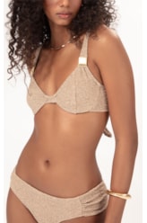 BIQUÍNI MEIA TAÇA RECORT COMFORT CREPE SHINE MARROM