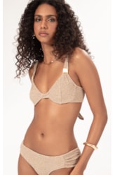 BIQUÍNI MEIA TAÇA RECORT COMFORT CREPE SHINE MARROM