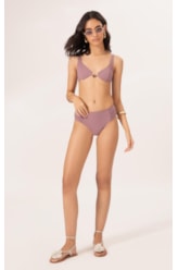 Biquíni Meia Taça Recorte Comfort Air Sense  Old Purple