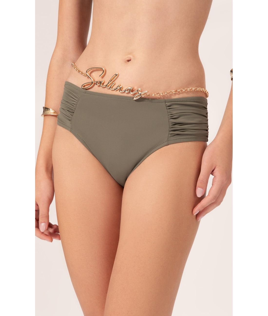 Biquíni Meia Taça Recorte Comfort Air Sense Verde Militar