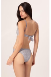 Biquíni Meia Taça Recorte Comfort Versi Azul Jeans Mescla