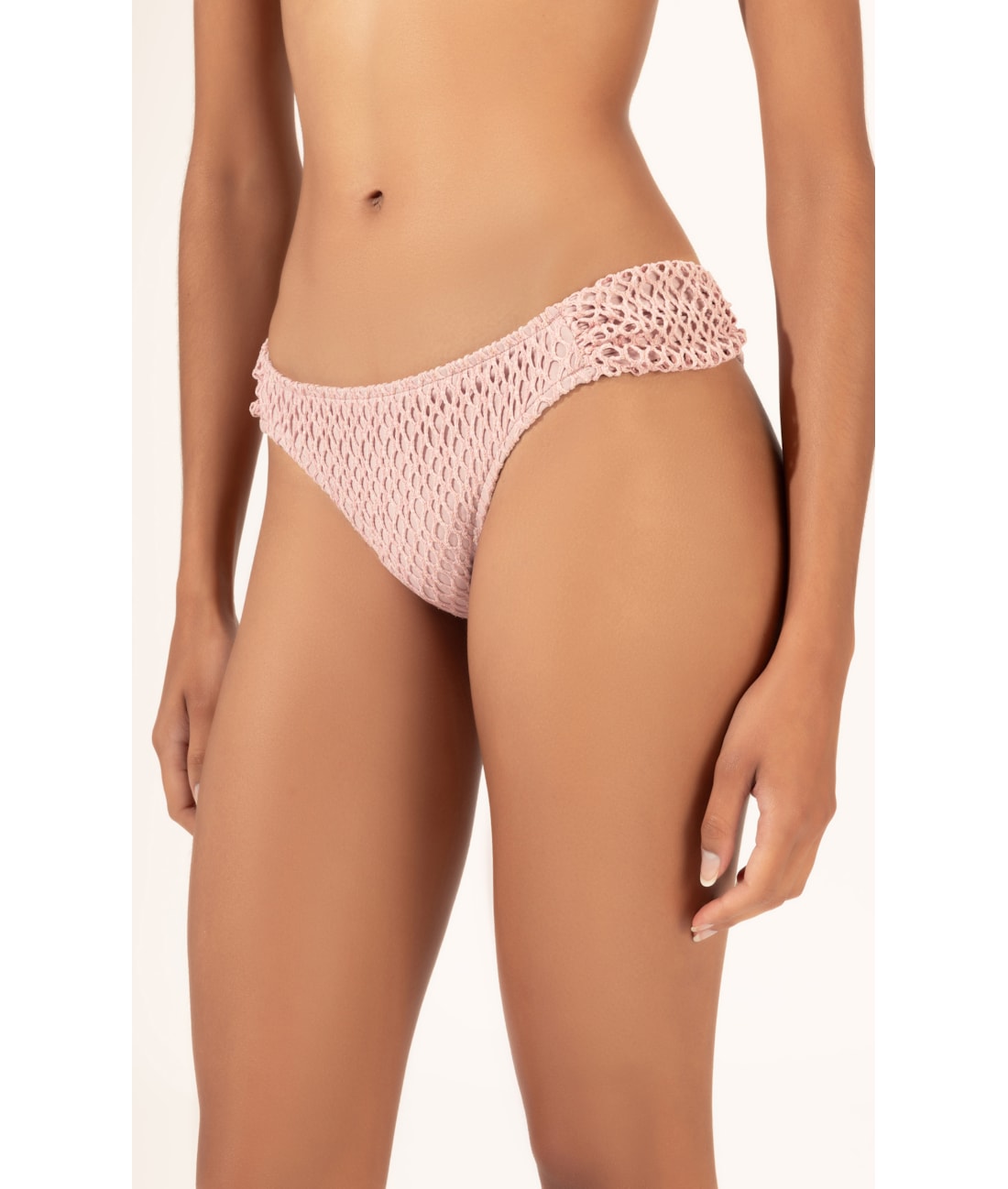 Biquíni Meia Taça Recorte MESH LUREX Rosê