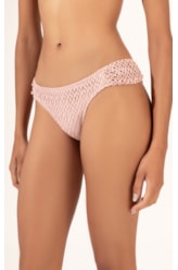 Biquíni Meia Taça Recorte MESH LUREX Rosê