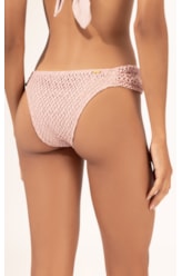 Biquíni Meia Taça Recorte MESH LUREX Rosê