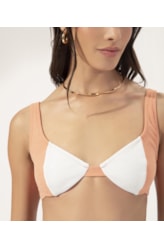 Biquíni Meia Taça Recorte Spritz Salmao