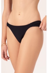 Biquíni Meia Taça Reto Canelado Sculpt Preto