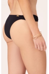 Biquíni Meia Taça Reto Canelado Sculpt Preto