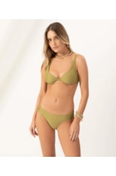 Biquíni Meia Taça Retro Corais Pistache