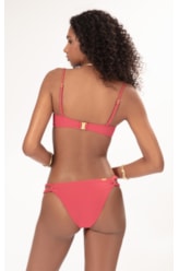 Biquíni Meia Taça Retrô Crepe Océan Melancia