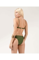 Biquíni Meia Taça Retrô Mykonos Verde Militar