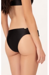 Biquíni Meia Taça Retrô Satin Skin Preto