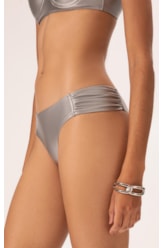 Biquíni Meia Taça Retrô Satin Skin Silver Gray